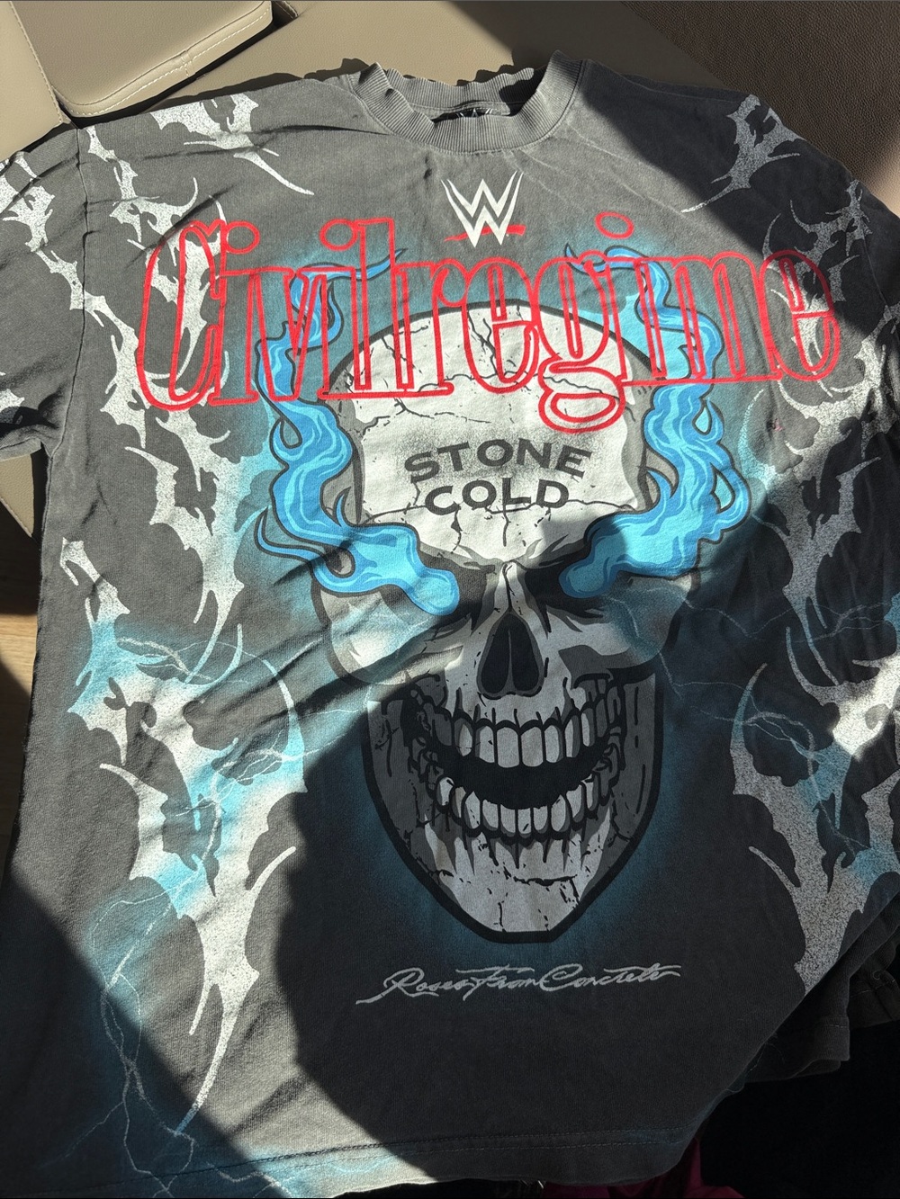 WWE Stone Cold Black Graphic Tee - Civil Regime